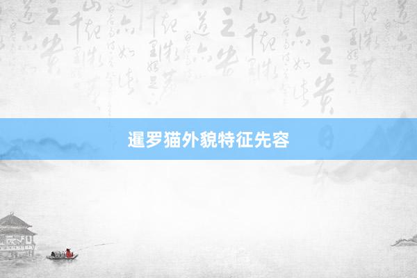 暹罗猫外貌特征先容